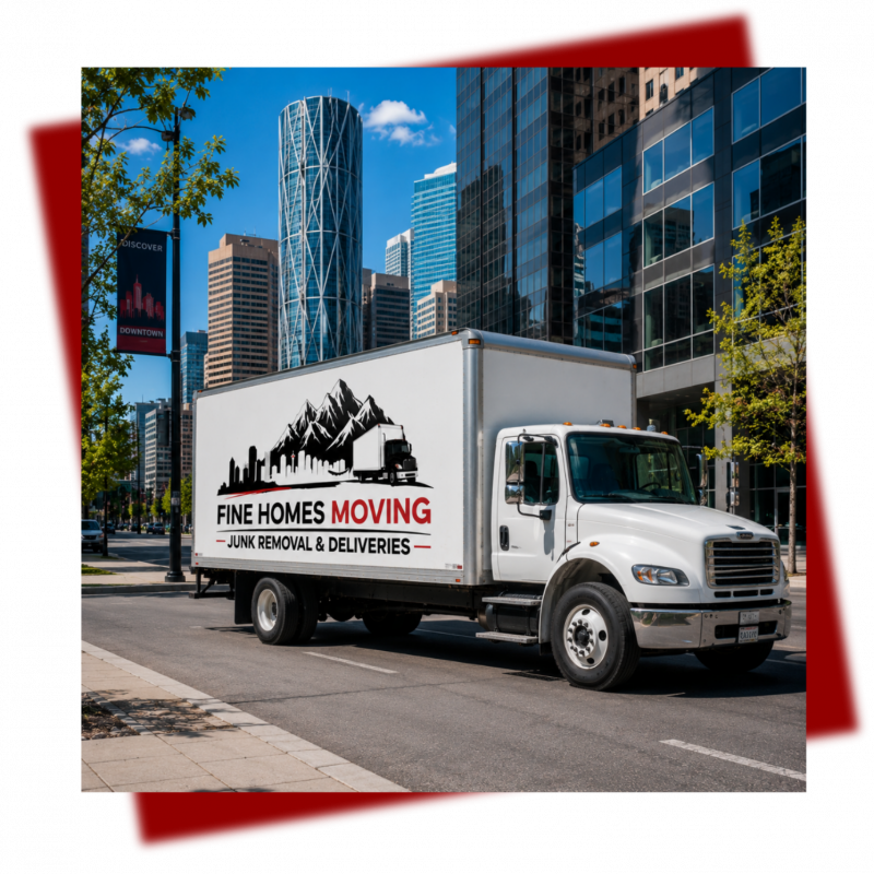Moving Truck Downtown Calgary